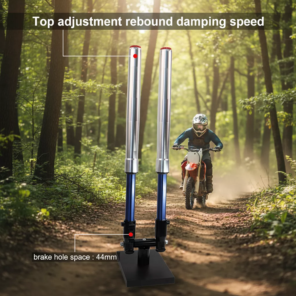 Регульований мотоциклетний амортизатор відскоку з перевернутою вилкою 44 мм