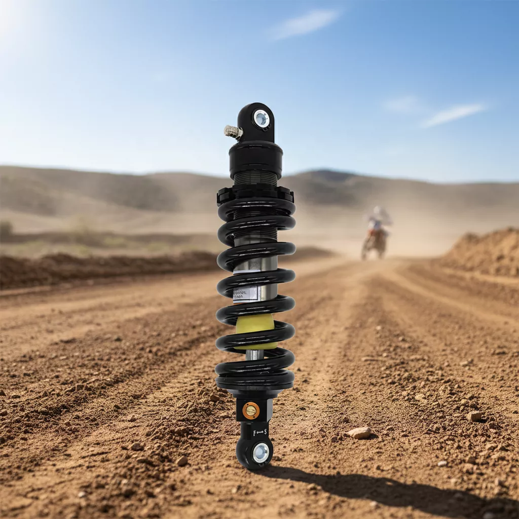 Мотоциклетний амортизатор з регулюванням відскоку